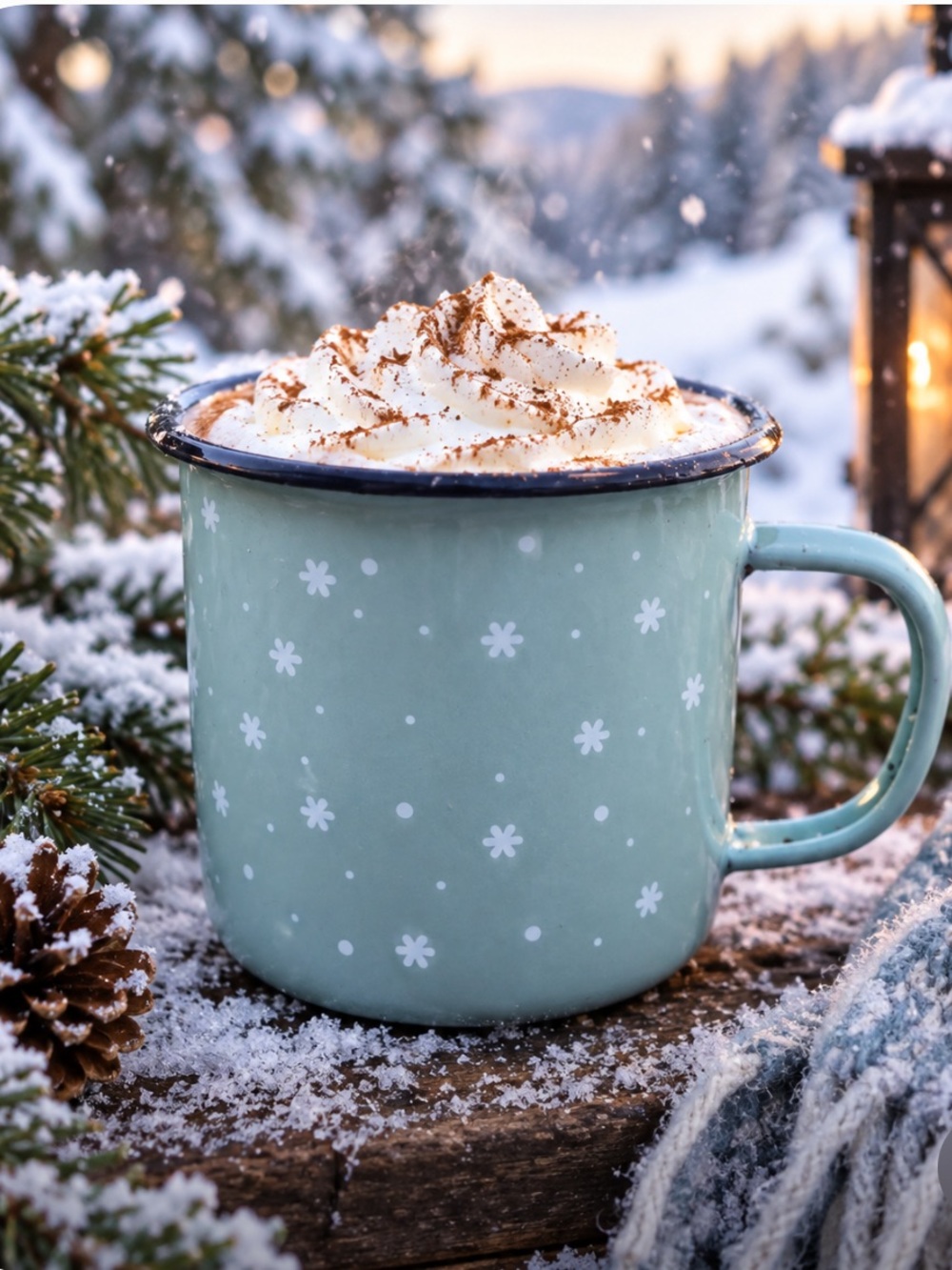 Holiday Enamel Mug - Christmas